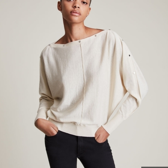 ❌ SOLD All Saints LIKE NEW sweater top XS - Picture 1 of 4